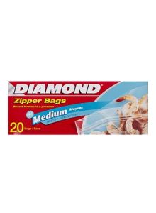Diamond Zipper Bag Frz+strg Md (20's+25's)
