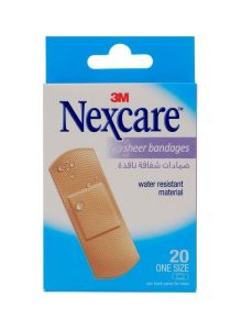 Nexcare Bandage Sheer 656-20 12x20's