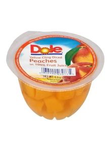 Dole Peach Diced In Juice (4x113gm)