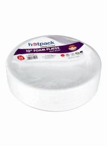 Hotpack Foam Plate Rund 10