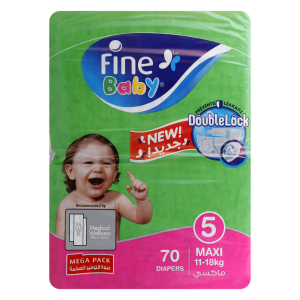 Fine Baby Diapers Grn Spr S/p 70's Maxi
