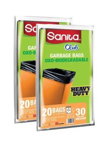 Sanita Garbage Bag Clb 30gl Sp (2x20's)