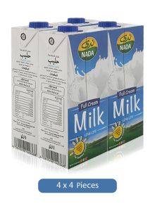 Nada Milk Uht Full Cream 4pk (4x1ltr) (lng/life)
