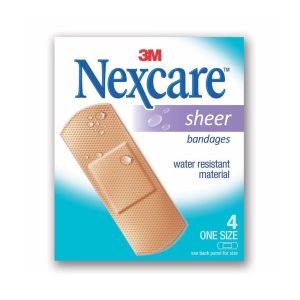 Nexcare Bandage Sheer 656-4 24x4's