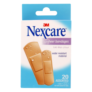 Nexcare Bandage Sheer 658-20  1x20's