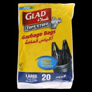 Glad G/bag Pkt Lrg Hndl110l  1x20's  50482
