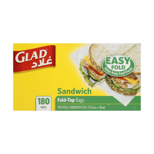 Glad Sandwich Fold Top 12x180's  50498