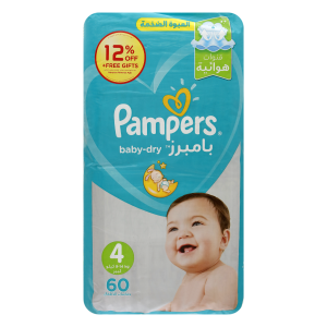 Pampers B/diaper Lrg (4) 12% 2x60's