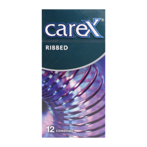 Carex Condom Ribbed 12x12's