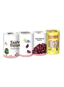 Farm F Beans Red Kidney 3+1 (4x400gm)