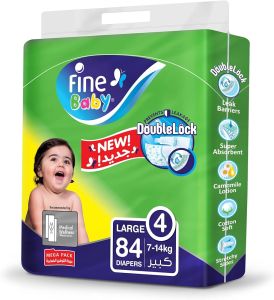 Fine Baby Diapers Grn Spr S/p 1x84s