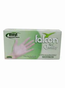Falcon Vinyl P/f Gloves Lrg 10x100's